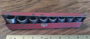 MAC 8 PIECE SAE 6 POINT SHORT IMPACT SOCKET SET 1/2 DRIVE W/ TRAY SABINA OHIO - Picture 1 of 11