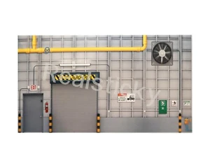 RC 1/10 Scale Garage Back Wall Sticker Metal Shop Printed Decal Graphic Display - Picture 1 of 6