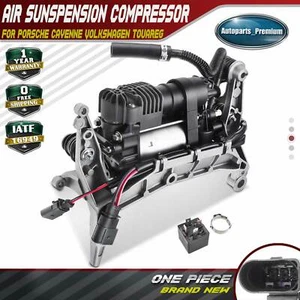 Air Suspension Compressor Pump w/ Bracket for Porsche Cayenne Volkswagen Touareg - Picture 1 of 8