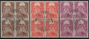 STAMPS-LUXEMBOURG. 1957. EUROPA Set in 4 Blocks. SG: 626/28. Fine Used.CTO - Picture 1 of 1