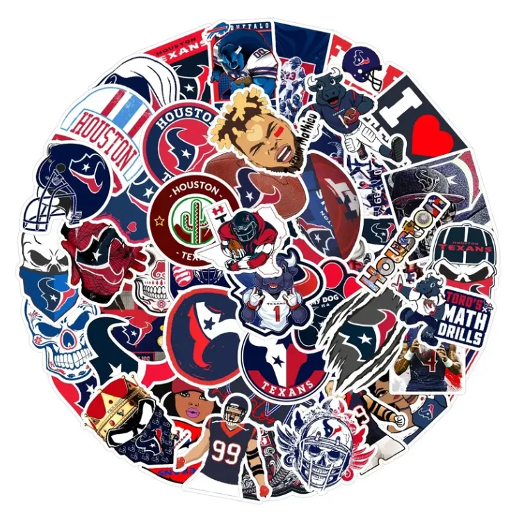 24 calcomanías adhesivas de vinilo de los Houston Texans - divertido SWAG - vendedor de EE. UU. Foto 1 de 4