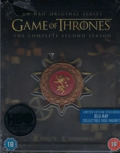 Game of Thrones: The Complete Second Season SteelBook w/Magnet (Region Free UK) - Picture 1 of 2