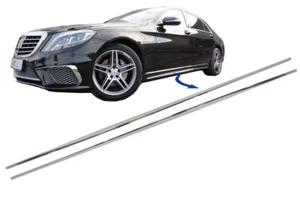 Chromteile Zierleisten Seitenschweller für Mercedes S W222 13-20 S65 S63 Look - Bild 1 von 7