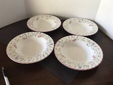 Johnson Bros SUMMER CHINTZ England Floral Rim Soup Bowls 8.5" (4)               