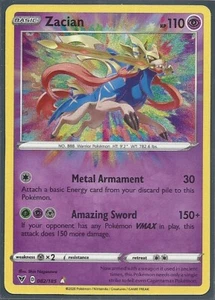 ZACIAN 82/185 VIVID VOLTAGE Pokemon- AMAZING RARE HOLO- MINT-PACK FRESH - Picture 1 of 1