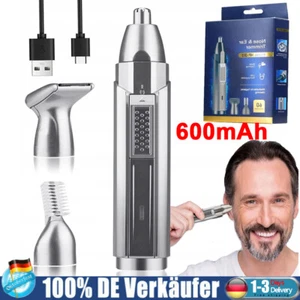 Profi Akku Nasenhaarschneider Ohrhaarschneider Trimmer Ohr-& Nasenhaarentferner - Bild 1 von 23