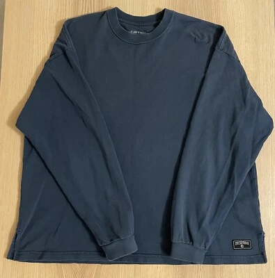 Men’s Heavyweight Collections Long Sleeve Shirt Pullover Size M Blue Oversized - Image 1 of 4