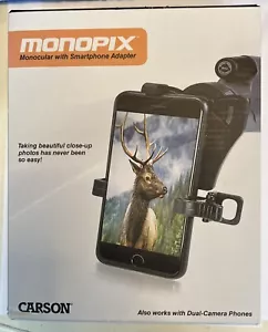 New Carson Monopix 8x24mm Monocular w/ Smartphone Adapter MP-842IS - Clean - Picture 1 of 4