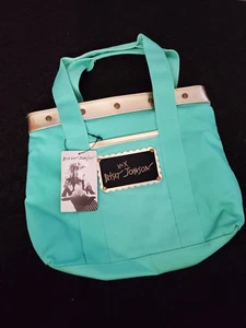 NWT Betsey Johnson XOX Shoulder Purse Teal And Gold Exterior Cheetah Interior - Picture 1 of 3