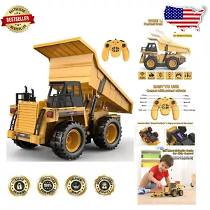 9-Channel Remote Control Dump Truck with Lights & Sounds - Perfect Gift for Kids - Picture 1 of 9