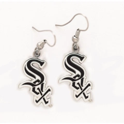 Chicago White Sox Earrings Logo Cover