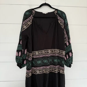Nema Women’s M/L Black Embroidered Dress NWOT - Picture 1 of 8