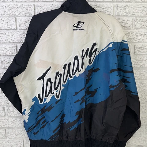 Vintage Jacksonville Jaguars Logo Athletic Pro Line Splash Windbreaker Jacket M Cover