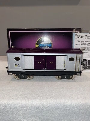 MTH Tinplate Traditions No. 214 MTH Club 1999 Box Car Std. Gauge NEW - Image 1 of 4