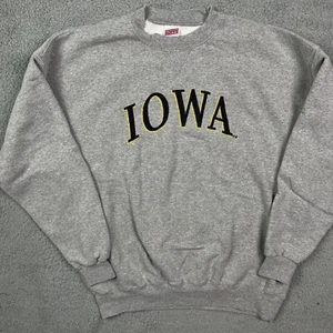 Vintage Iowa Hawkeyes Crewneck College Sweater Sweatshirt Soffe 2XL - Picture 1 of 6