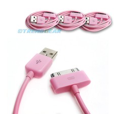 3X 3FT USB TO 30PIN PINK CABLE DATA SYNC CHARGER SAMSUNG GALAXY TAB P3100 P3110