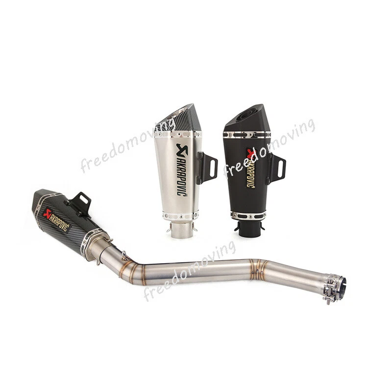 For CF-Moto 650MT 650NK 400NK 2014-2024 Mid Exhaust Pipe 51mm Muffler Silencer Foto 1 de 4