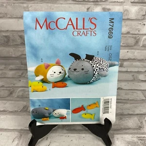 New McCalls Crafts Pattern Soft Toys Fish Softie Doll for Cat Dog M7669 - Picture 1 of 2