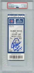 Jed Hoyer Signed MLB Ticket PSA/DNA Slabbed Autographed Chicago Cubs - Picture 1 of 2