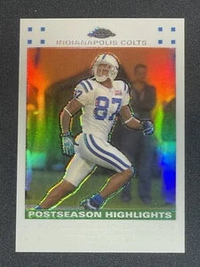 /879 2007 TOPPS CHROME WHITE REFRACTOR Reggie Wayne Receiver Colts Error? TC51 - Picture 1 of 5
