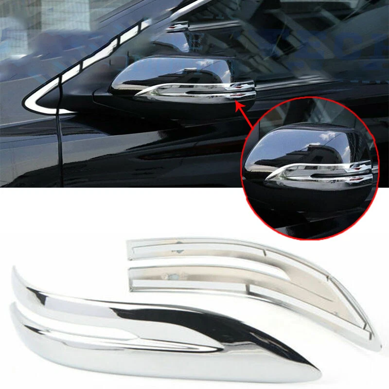 Cubierta a rayas del espejo retrovisor lateral cromado para Honda CR-V CRV 2017 2018-2021 Foto 1 de 4