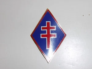 b2390 ww2 emblema manica forze francesi libere indossato su kaki IR3A117 - Foto 1 di 3