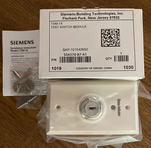 Siemens TSM-1X S54370-B7-A1 Intel Remote Test Switch Fire Alarm - Picture 1 of 6