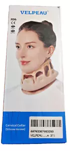 VELPEAU Silicone Cervical Collar Support for Neck Pain Size Medium - Picture 1 of 3