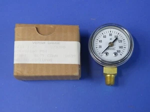 Versa Pressure Gauge 0-160 PSI 1.5" Dial 1/8" NPT Bott Connect 03010PG8, NEW! - Picture 1 of 3