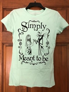 Nightmare Before Christmas Women's Simply Meant to Be Mint T-shirt Size Med - Picture 1 of 2