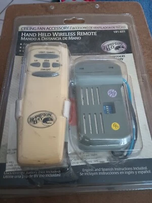 Hampton Bay Ceiling Fan Hand Held Wireless Remote 3 Speed 191-691 - UNTESTED - Image 1 of 2