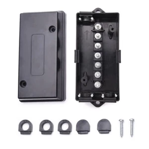 7 Way Trailer Wire Junction Box Camper Truck Weatherproof RV Light Cord Plug US - Picture 1 of 7