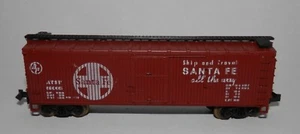 N Scale Santa Fe ATSF 82005 Wood Sheathed Old Time Box Car - Picture 1 of 5