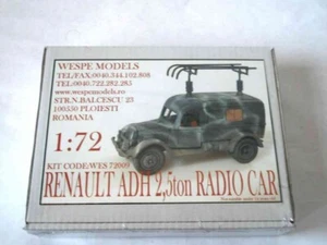 1:72 RENAULT ADH 2,5TON RADIO CAR Wespe Models- resin kit 72009 - Picture 1 of 1