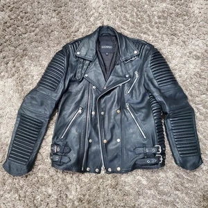 Chaqueta motera de cuero Godspeed negra talla mediana - Imagen 1 de 12
