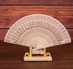 Special Wooden Fan Heatwave Vietnam Craft - Picture 1 of 2