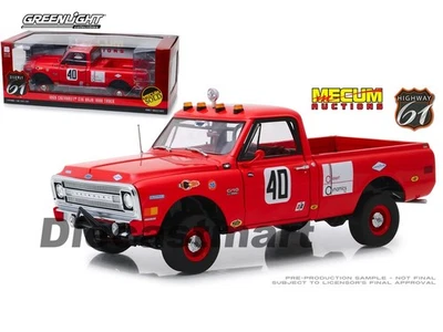 Highway 61 1:18 18007 Mecum Auctions 1969 Chevrolet C-10 Baja 1000 Truck Red - Image 1 of 4