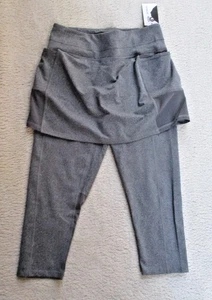 NWT Sol Sister Sports 2 in 1 Skirt Leggings Skort Size Small Light Gray MSRP $88 - Picture 1 of 3
