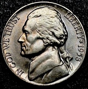 1958-D Jefferson Nickel - 6 Full Steps - Super Gem BU++++ - Picture 1 of 3