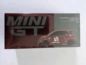 MiniGT LB-WORKS x Abas Works ABARTH 595 Red 1:64 Diecast Car 963-R - Picture 1 of 4