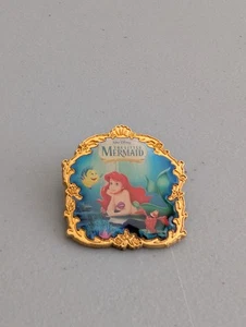 Ariel Little Mermaid Gold Frame Disney Pin Under Sea Flounder Sebastian RARE - Picture 1 of 2