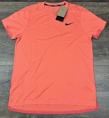 Nike Dri-FIT Court Slam Tennis Top Wild Mango Lava FQ2020-643 Men’s Size M NWT - Image 1 of 3