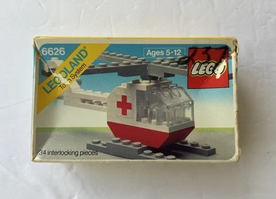 Vintage LEGO 6626 Classic Town Rescue Helicopter 1980  - Image 1 of 4