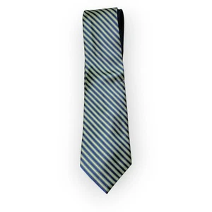 Tommy Hilfiger Silk Striped Contrast Tie Classic Preppy Office Party Wedding - Picture 1 of 7