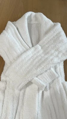 POTTERY BARN уютный ребристый халат белый - женщин маленький - Изображение 1 из 3