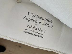 Vispring Woolacombe Supreme 2000 Pocket Spring Mattress – King Size Medium/Firm - Picture 1 of 4