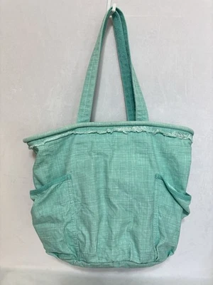 Thirty One 31 Retro Metro Lona Bolso de Mano Monedero Turquesa Crosshatch B Foto 1 de 4