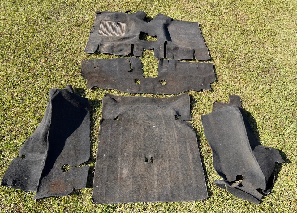 Juego completo de 5 alfombras grises Jeep Wrangler YJ 1987-1995 OEM Foto 1 de 4