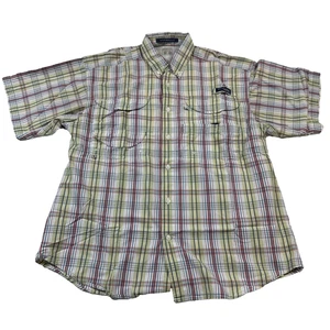 Columbia Super Bonehead PFG Vented Plaid Fishing Shirt Men's Medium - Picture 1 of 22
