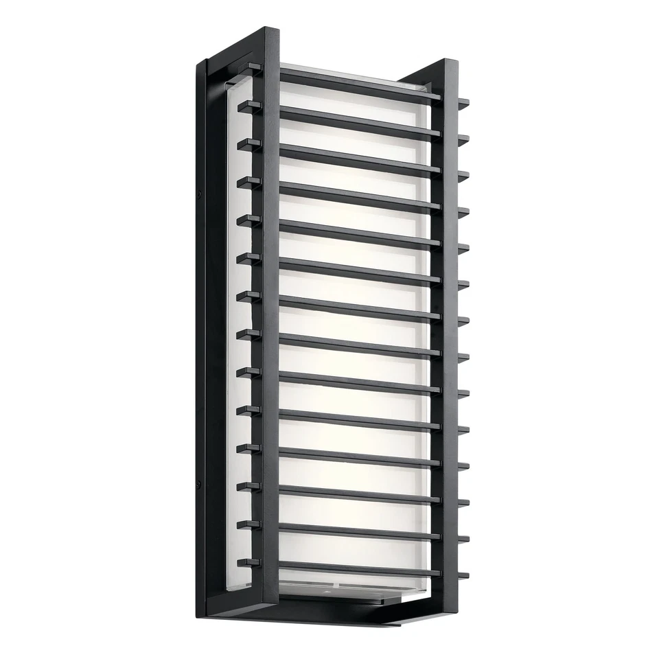Aplique de pared LED Kichler 49786LED negro Rockbridge 2 luces 20,75" H Foto 1 de 1
